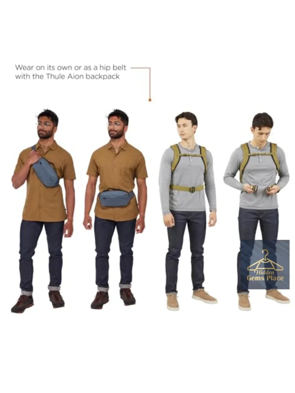 Sling Bag Crossbody Waxed Recycled Polyester Hip Pack